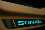 Накладки на пороги со светодиодной подсветкой для Sonata NF